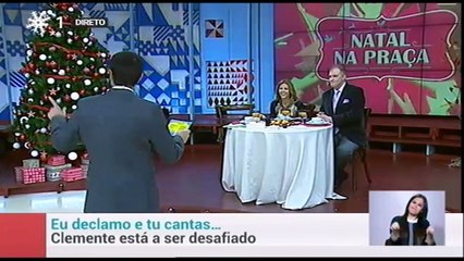 A Praça: Jorge Gabriel declama música de Maria Leal