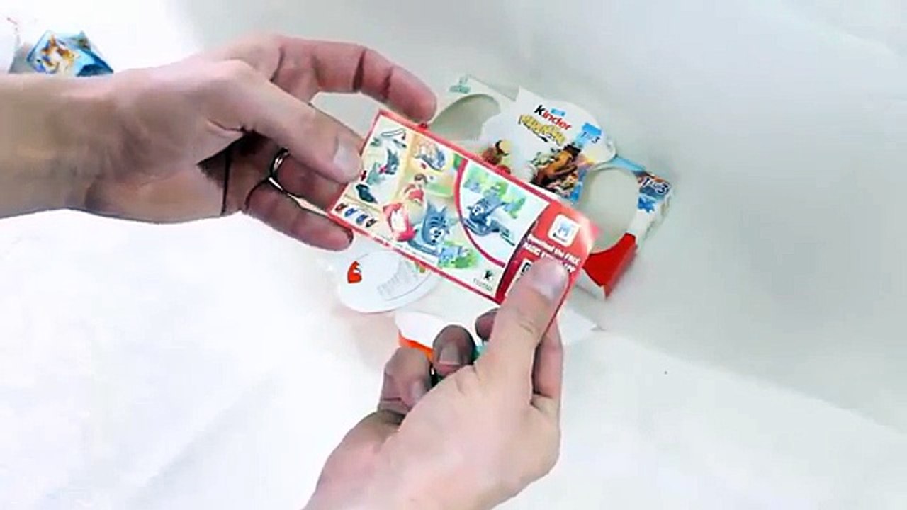 3 X Kinder Merendero Joy Surprise Eggs 3 #001 Ice Age