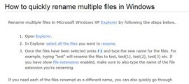 quickly rename multiple files