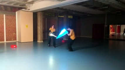 Combat de sabres laser (Ludosport) à Ixelles