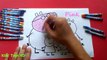 Peppa Pig Coloring Pages For Kids ♥ Learning Colors With Peppa Pig Coloring Book ♥ Songs For Kids