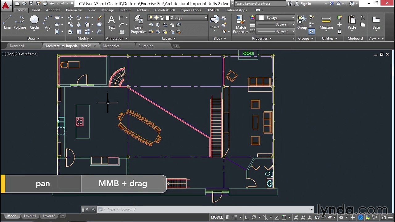 09 Opening saving and closing files (AutoCAD 2016 Essential Training)