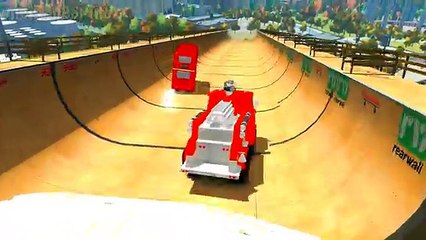 Nursery Rhymes Disney cars Red Fire Truck & Double Decker Bus Children s Songs