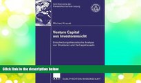 Audiobook  Venture Capital aus Investorensicht: Entscheidungstheoretische Analyse von Strukturen