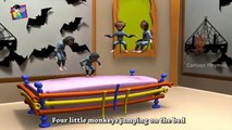 Batman Dancing on Five Little Monkeys | Nursery Rhyme For Kids | Cartoon Song | Cartoon Rhymes