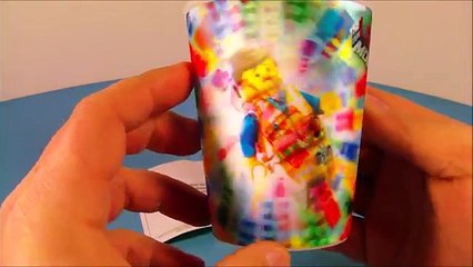 2014 THE LEGO MOVIE SET OF 8 McDONALD S HAPPY MEAL 3-D LENTICULAR CUPS VIDEO REVIEW