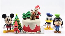 Play doh CHRISTMAS TREE Santa Claus cake play doh mickey mouse clubhouse play doh christmas tree