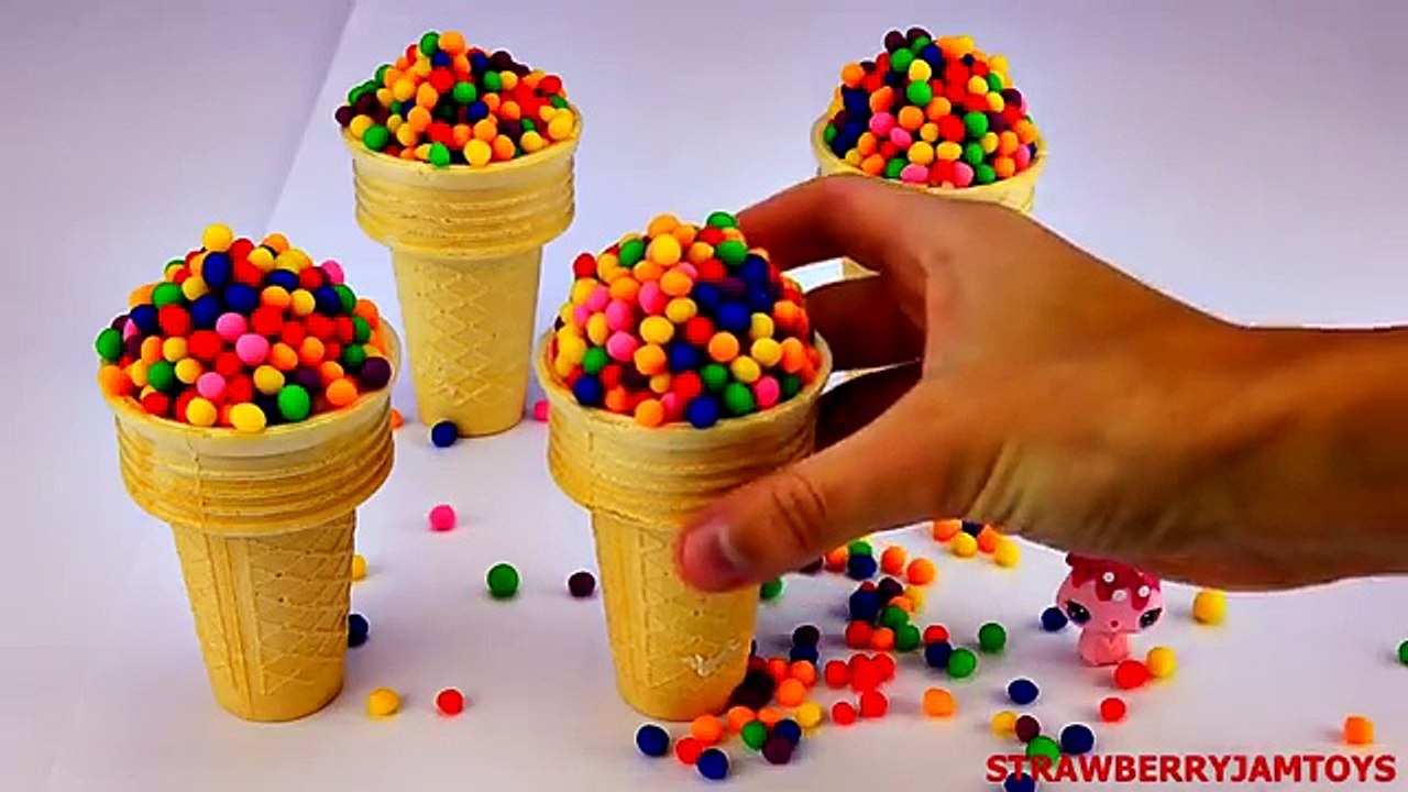 Play Doh Surprise - Rainbow Dippin Dots Shopkins Cars 2 MLP Balloon - Surprise Eggs