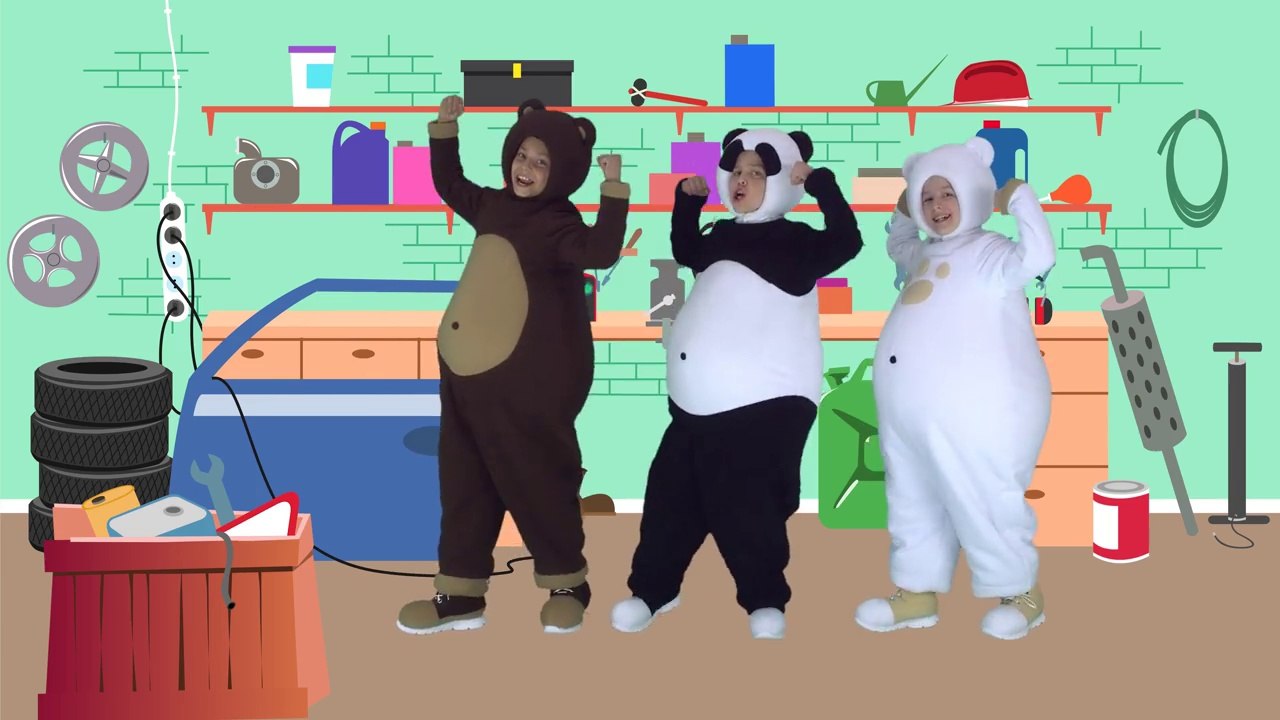 Песенка ПАПА - ТРИ МЕДВЕДЯ - веселая развивающая песенка мультик для детей малышей