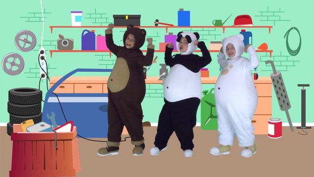 Песенка ПАПА - ТРИ МЕДВЕДЯ - веселая развивающая песенка мультик для детей малышей