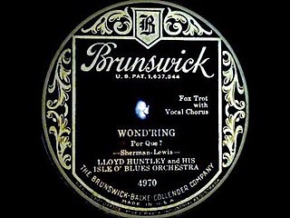 Lloyd Huntley & His Isle O' Blue Orchestra - Wond'ring