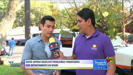 David Zepeda resolvió problemas financieros