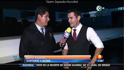 David Zepeda feliz de poder viajar a España y Angola