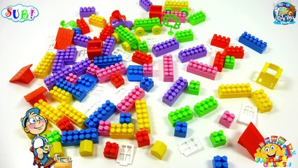 Polesie Builder 115 Build from Bricks Train   Home Toys learn colours VIDEO FOR CHILDREN