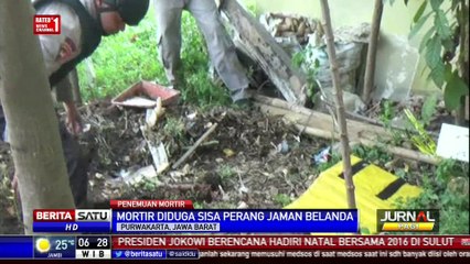 Ditemukan 3 Mortir di Asrama Perhutani Purwakarta