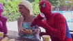 Frozen Elsa Without Her Dress! w/ Spiderman, Joker, Hulk & Batman Fun Superheroes IRL