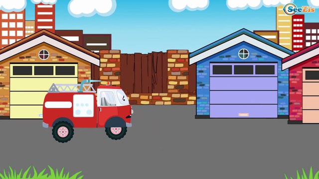 Сamión de bomberos y Сoche de policía | Carritos para niños | Caricaturas de carros