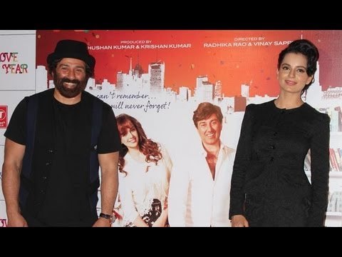Sunny Deol And Kangna Ranaut At The 'I Love New Year' Theatrical Trailer Launch