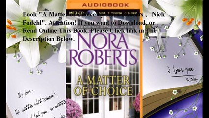 Download A Matter of Choice ebook PDF