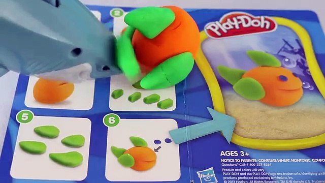 New Play Doh Makeables Set with Sharks and Fish and Playdough Coral with Disney Finding Nemo Bruce