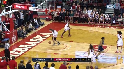 UConn Women's Basketball at Nebraska Highlights