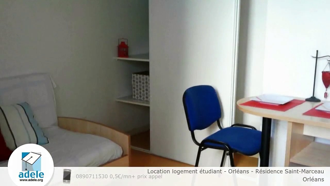 Location logement étudiant - Orléans - Résidence Saint-Marceau - Vidéo  Dailymotion