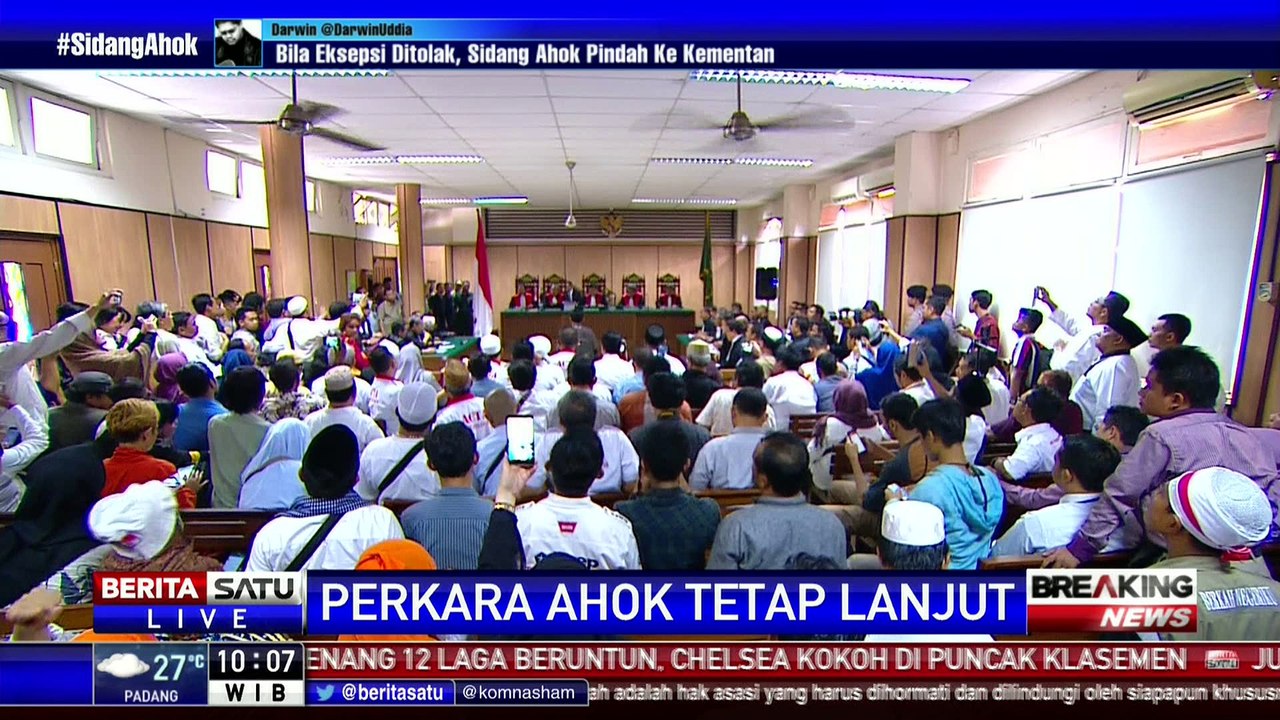 Sidang Perkara Ahok Dilanjutkan Pemeriksaan Saksi