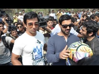 John Abraham, Sonu Sood At Bike Rally Event