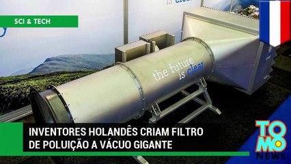 Inventores holandeses criam filtro gigante de poluição no ar.