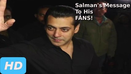 Salman Khan's Amazing Message To Fans On His 51st Birthday!