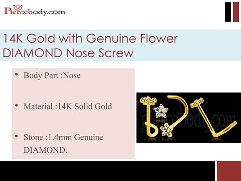 Diamond Nose Pins - Pierce Body
