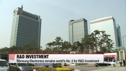 Samsung Electronics remains world's No. 2 for R&D investment