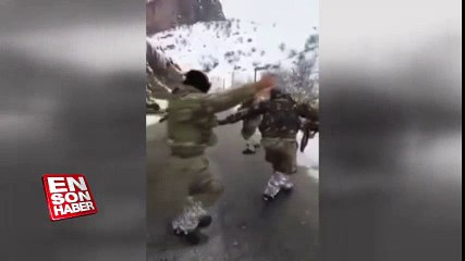 Operasyon dönüşü Ankara havası oynayan askerler | En Son Haber