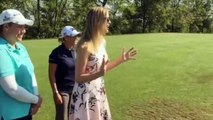 Watch US President Donald Trump's Daughter Ivanka Smoke A Golf Ball - While While Wearing Heels!
