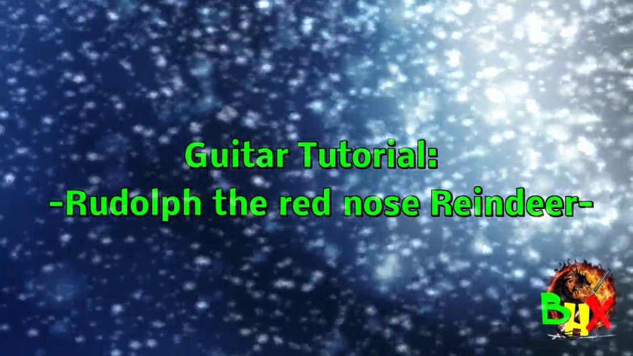 Rudolph the red nose Reindeer - Guitar Tutorial - 3chords