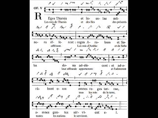 Offertorium Reges Tharsis, Epiphania Domini