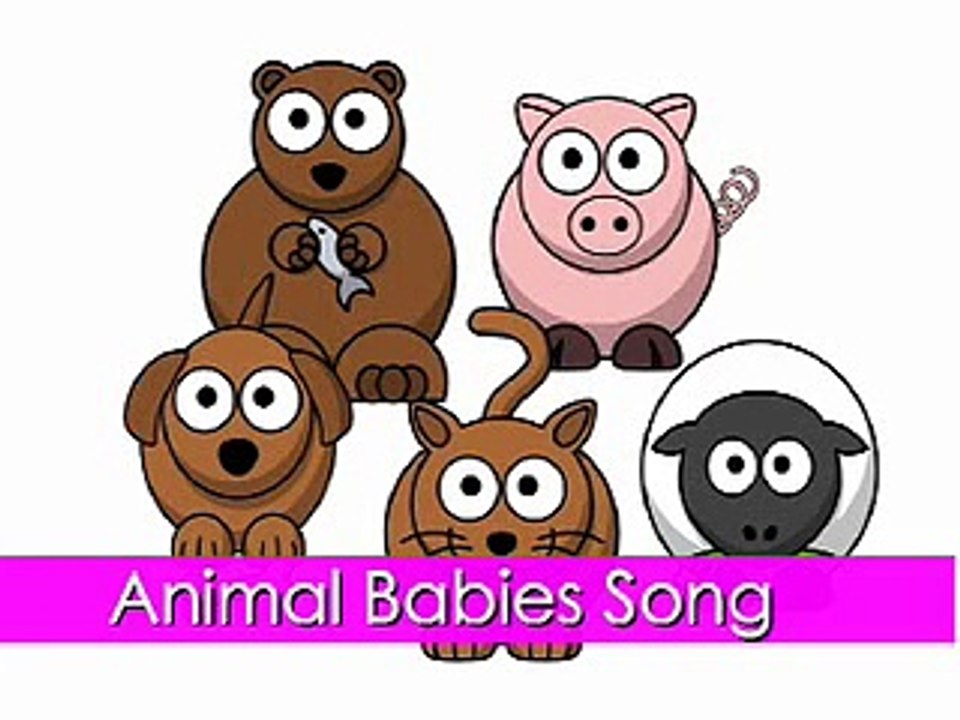 Baby Animals Song Animal Babies Songs for Children Kids Kindergarten Preschoolers Happy Music