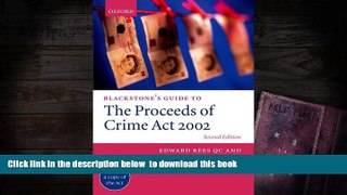READ book  Blackstone s Guide to the Proceeds of Crime Act 2002 (Blackstone s Guide Series)  BOOK