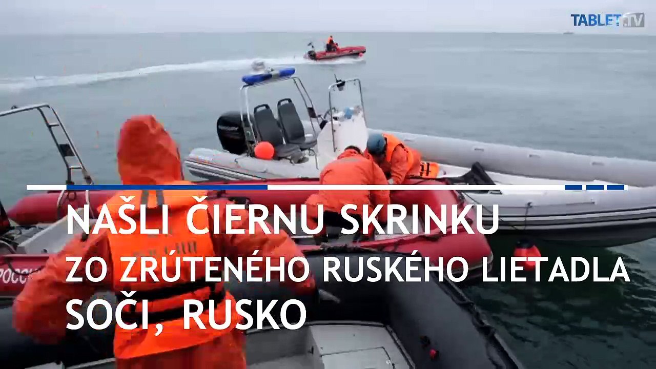 Rusi našli čiernu skrinku a pozastavili lety lietadiel Tu-154
