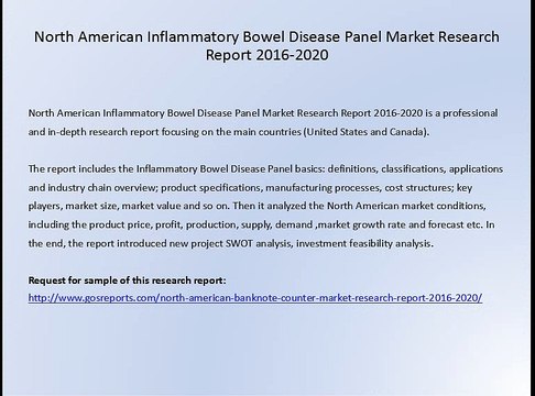 North American Inflammatory Bowel Disease Panel Market Research Report 2016-2020