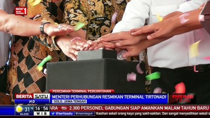 Menhub Resmikan Terminal Penumpang Tipe A Tirtonadi Solo