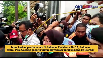 Lima Korban Pembunuhan Pulomas Dievakuasi ke RS Polri