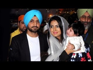 Harbhajan & Geeta Basra With CUTE Baby Spotted At Mumbai Airport