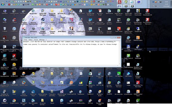 Preuve de la censure d'Orange (ou de la DGSE?) sur certains sites web.