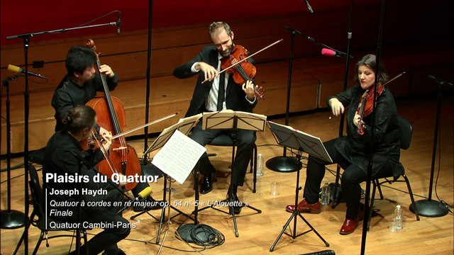 Haydn : Quatuor à cordes en ré majeur op. 64 n° 5 L'Alouette Finale par le Quatuor Cambini