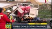 Panamericana Norte: tránsito fue interrumpido tras choque de camioneta con camión