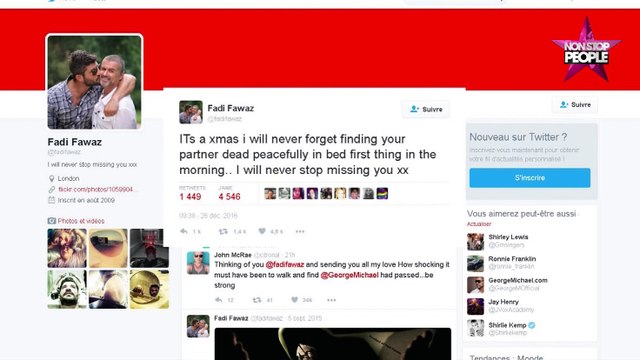George Michael : son compagnon sort de son silence sur Twitter (vidéo)