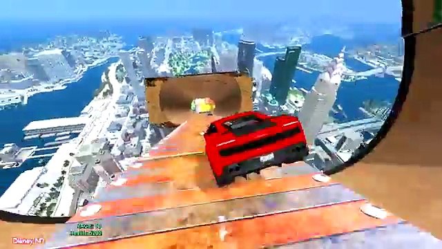 Color Cars Transportation with Lightning Mcqueen Cars in Spiderman Cartoon Videos for Kids