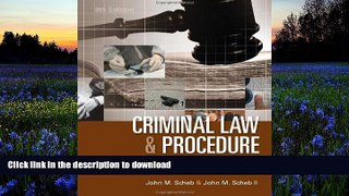 READ book  Criminal Law and Procedure John M. Scheb BOOK ONLINE