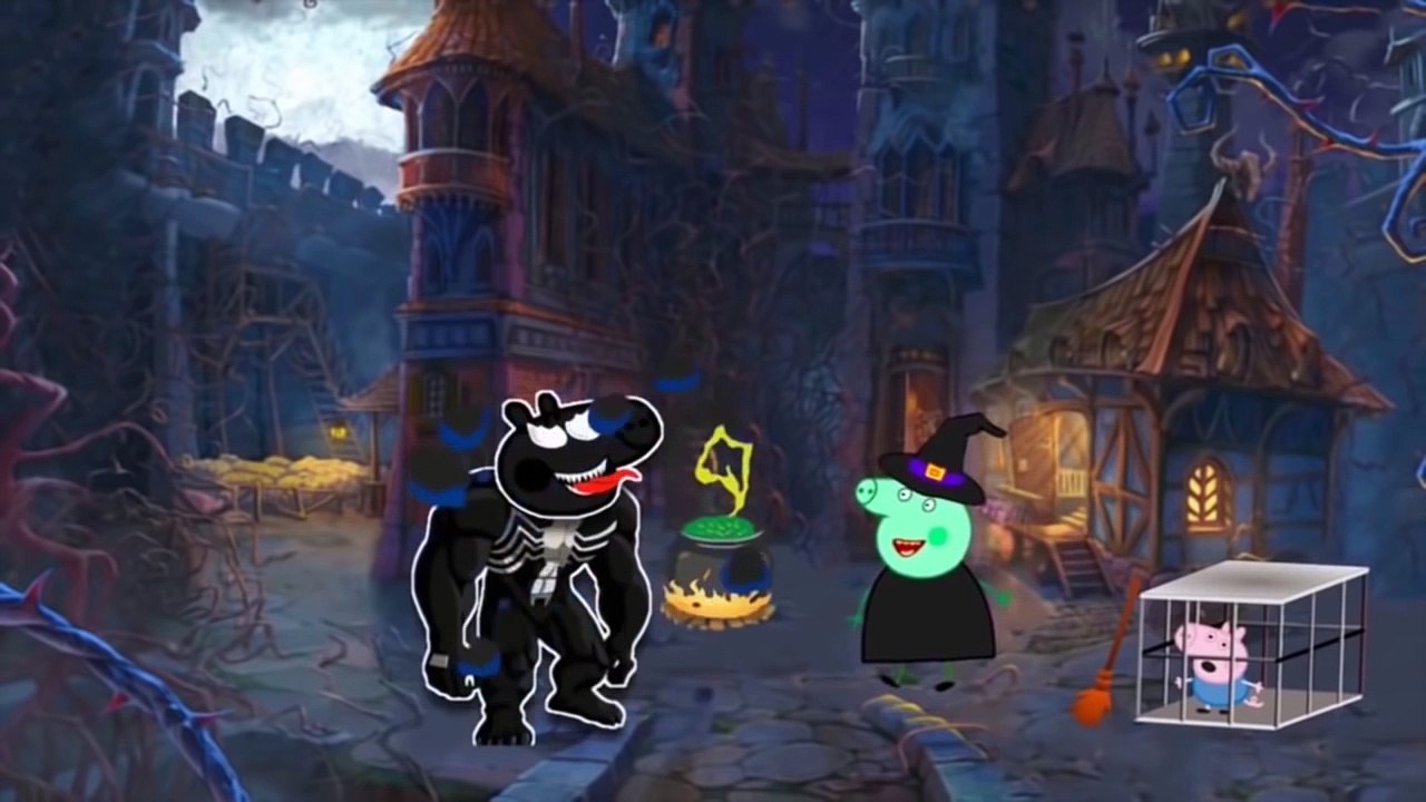 Peppa-Pig-Zomby-Asusta-Y-Atacar-Peppa-Y-El-Hermano-George-Sirena-Parada-Del-Peppa-Episodio-2016